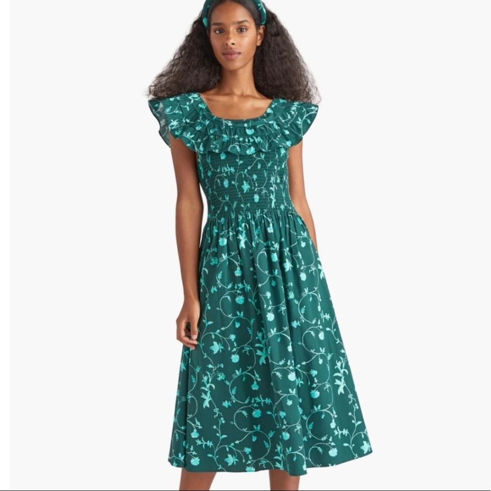 NWT Hill House Akilah in Green Botanical